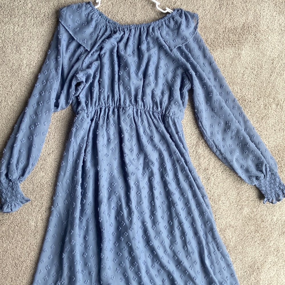 Dusty blue dress